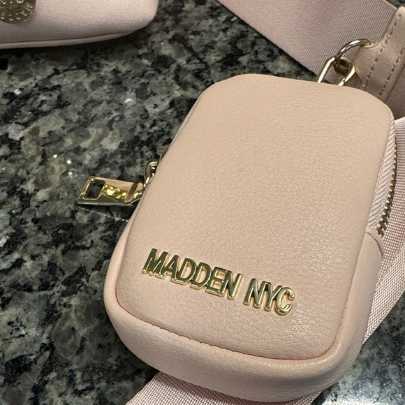 Madden NYC Pink Crossbody Bag with Chain Detail - Picture 2 of 13